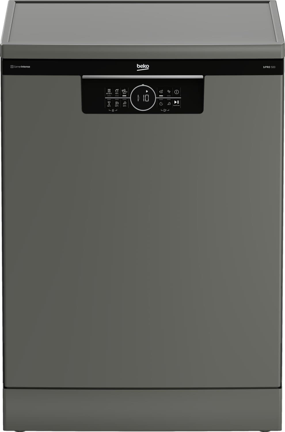 Lave-vaisselle pose libre Beko BDFN26451G bPRO 500 – 14 couverts, 42 dB, Manhattan Grey