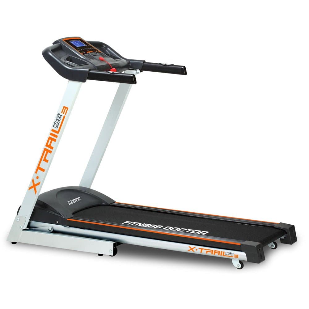 Tapis de course - FITNESS DOCTOR X Trail 3, 16 km/h, Inclinaison électrique 12 niveaux, 38 programmes, Télécommande infrarouge, Pliable